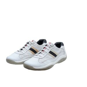 Prada Americas Cup Leather Sneakers - Size US 8.5/EU 41.5